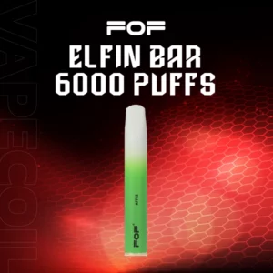 fof elfin bar 6000puffs-apple