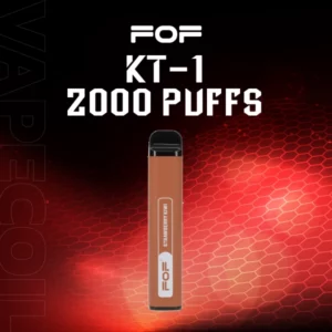 fof kt-1 disposable kit 2000 puffs-strawberry kiwi