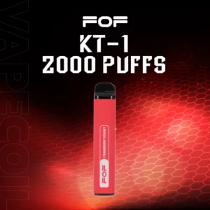 fof kt-1 disposable kit 2000 puffs-strawberry yogurt