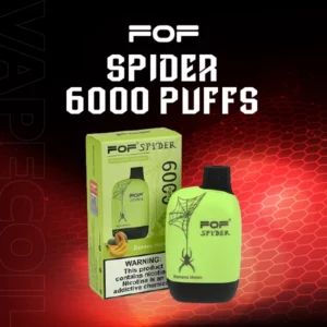 fof spider 6000 puffs-banana melon