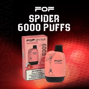 fof spider 6000 puffs-icy strawberry