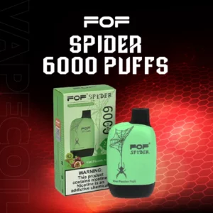 fof spider 6000 puffs-kiwi passion fruit
