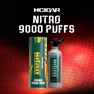 hcigar nitro 9000 puffs avocado banana cream