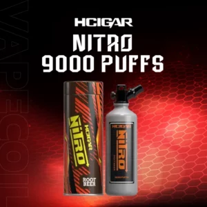 hcigar nitro 9000 puffs root-beer