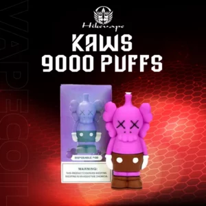 hikevape kaws 9000 puffs-grape ice