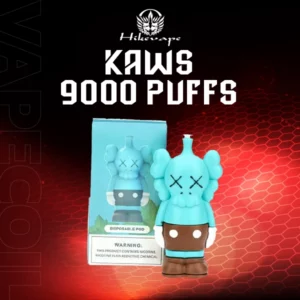 hikevape kaws 9000 puffs-mint