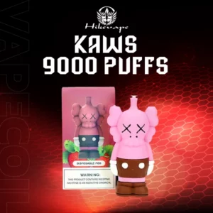 hikevape kaws 9000 puffs-strawberry ice