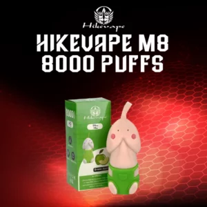 hikevape m8 disposable 8000 puffs-apple ice