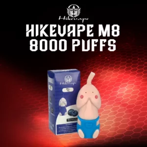 hikevape m8 disposable 8000 puffs-blueberry
