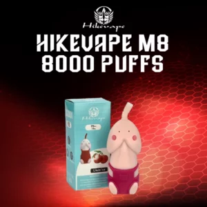 hikevape m8 disposable 8000 puffs-lychee ice