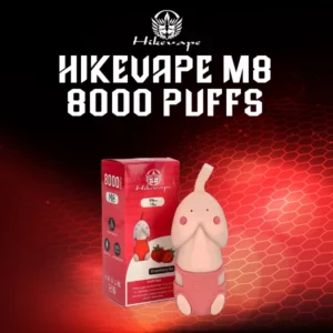 hikevape m8 disposable 8000 puffs-strawberry