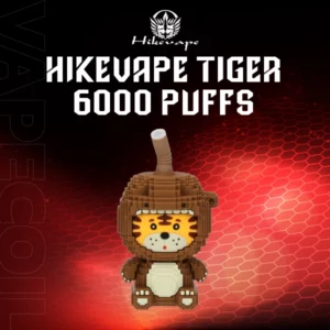 hikevape tiger 6000 puffs-american coffee