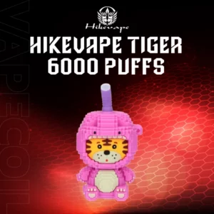 hikevape tiger 6000 puffs-grape ice