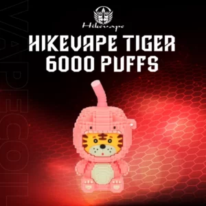 hikevape tiger 6000 puffs-strawberry ice