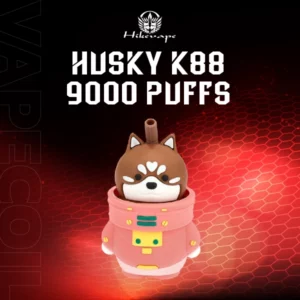 husky k88 9000Puffs-peach ice