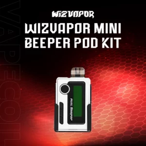 mini beeper pod kit by wizvapor-white wave