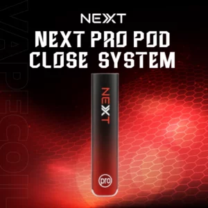 next pro pod close system-black red