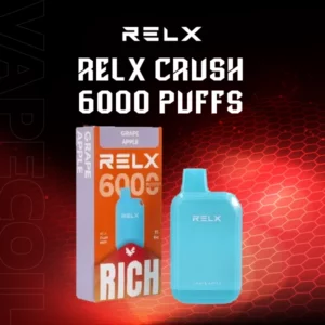 relx crush 6000- grape apple