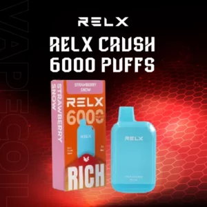 relx crush 6000-strawberry snow
