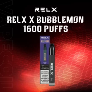 relx x bubblemon 1600 puff 1.65-berry-ice