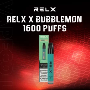 relx x bubblemon 1600 puff 1.65-green-apple-kiwi.