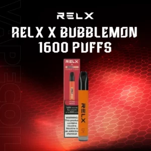 relx x bubblemon 1600 puff 1.65-lychee-mango