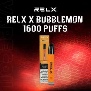 relx x bubblemon 1600 puff 1.65-mango-orange
