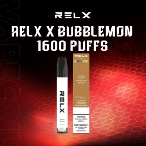 relx x bubblemon 1600 puffs banana coconut