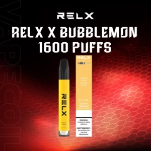 relx x bubblemon 1600 puffs banana guava