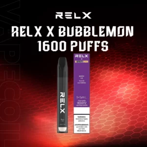 relx x bubblemon 1600 puffs berry ice
