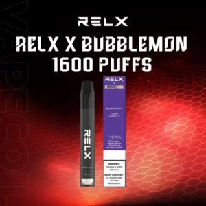relx x bubblemon 1600 puffs bluecurrant