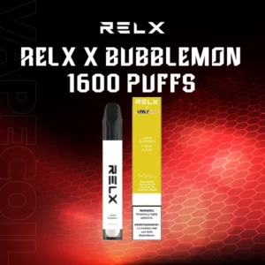 relx x bubblemon 1600 puffs lemon blueberry