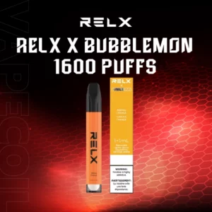 relx x bubblemon 1600 puffs mango orange