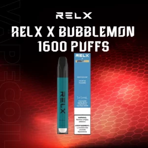 relx x bubblemon 1600 puffs peppermint