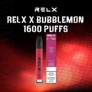 relx x bubblemon 1600 puffs raspberry grape