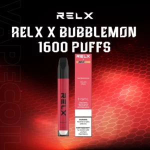 relx x bubblemon 1600 puffs watermelon
