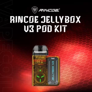 rincoe jellybox v3 pod kit-amber clear