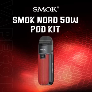 smok nord 50w pod kit-leather red