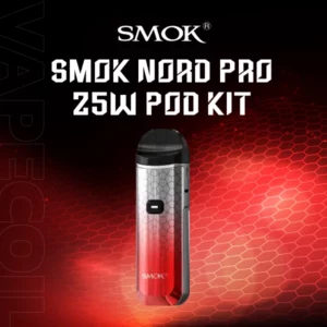 smok nord pro pod system kit-silver red