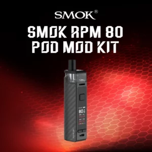 smok rpm 80 pod mod kit-black carbon fiber