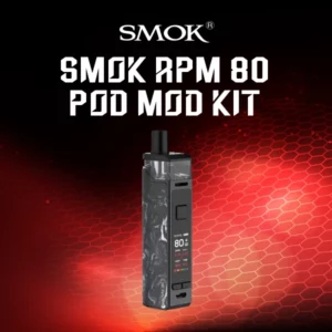 smok rpm 80 pod mod kit-black white resin