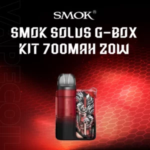 smok solus g-box pod kit-transparent red