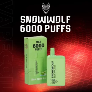 snowwolf 6000 puffs-sour apple
