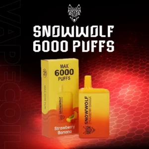 snowwolf 6000 puffs-strawberry banana