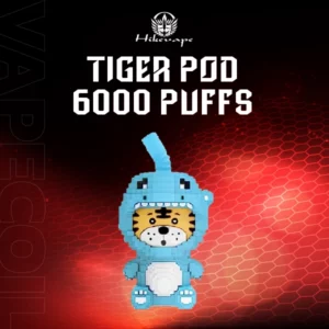 tiger disposable pod 6000puffs - chilled lychee