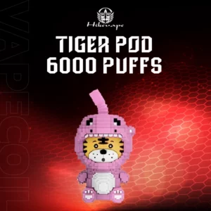 tiger disposable pod 6000puffs -peach