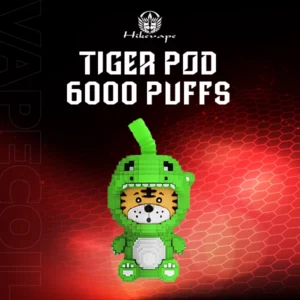 tiger disposable pod 6000puffs -pineapple coconut milk
