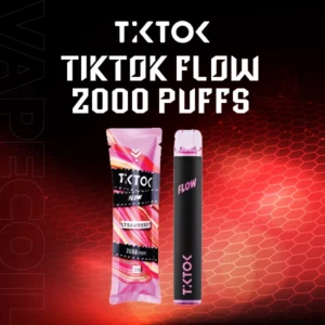 tiktok flow 2000 puffs-strawberry