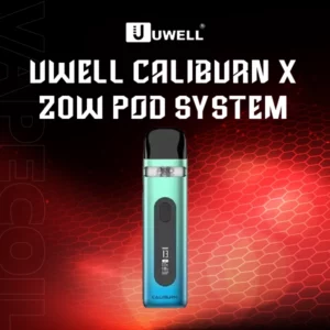 uwell caliburn x 20w pod system-lake green