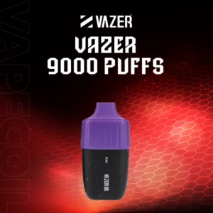 vazer 9000 puffs disposable pod-grape